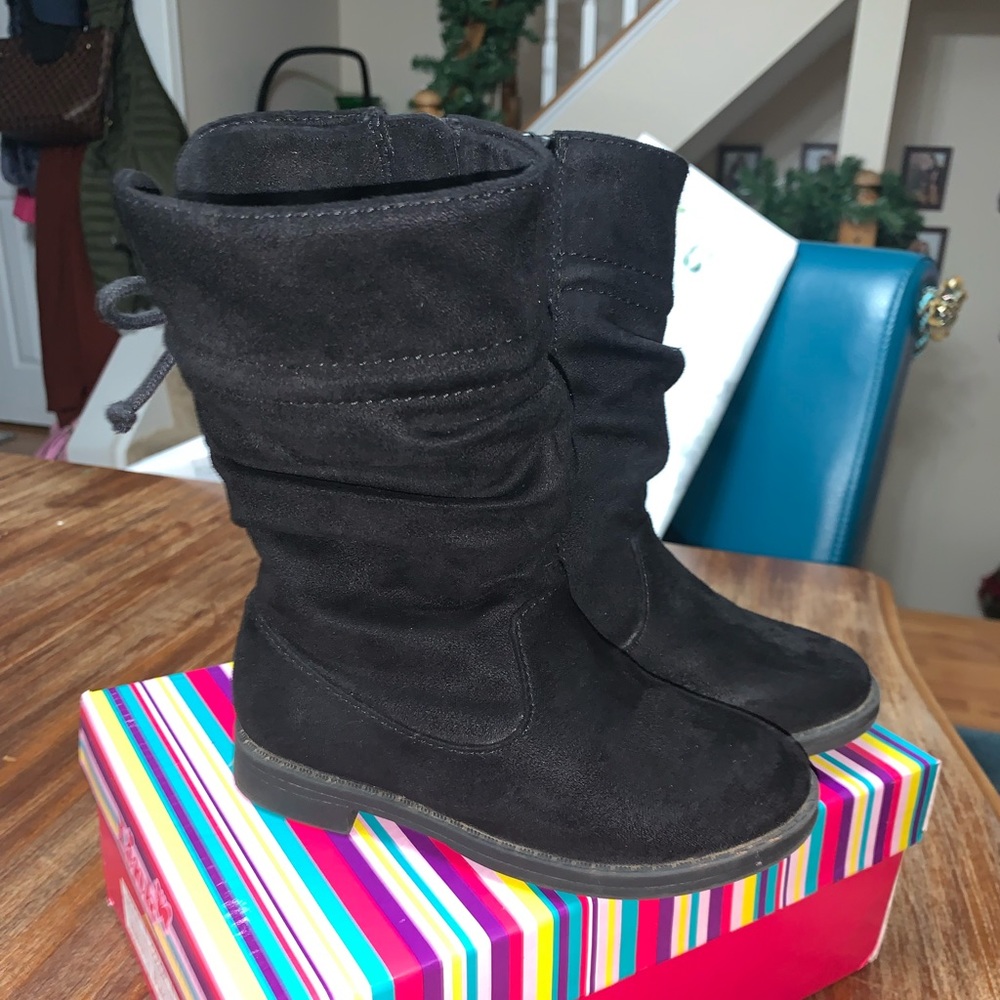 Toddler Girl Boots with Bow size 8